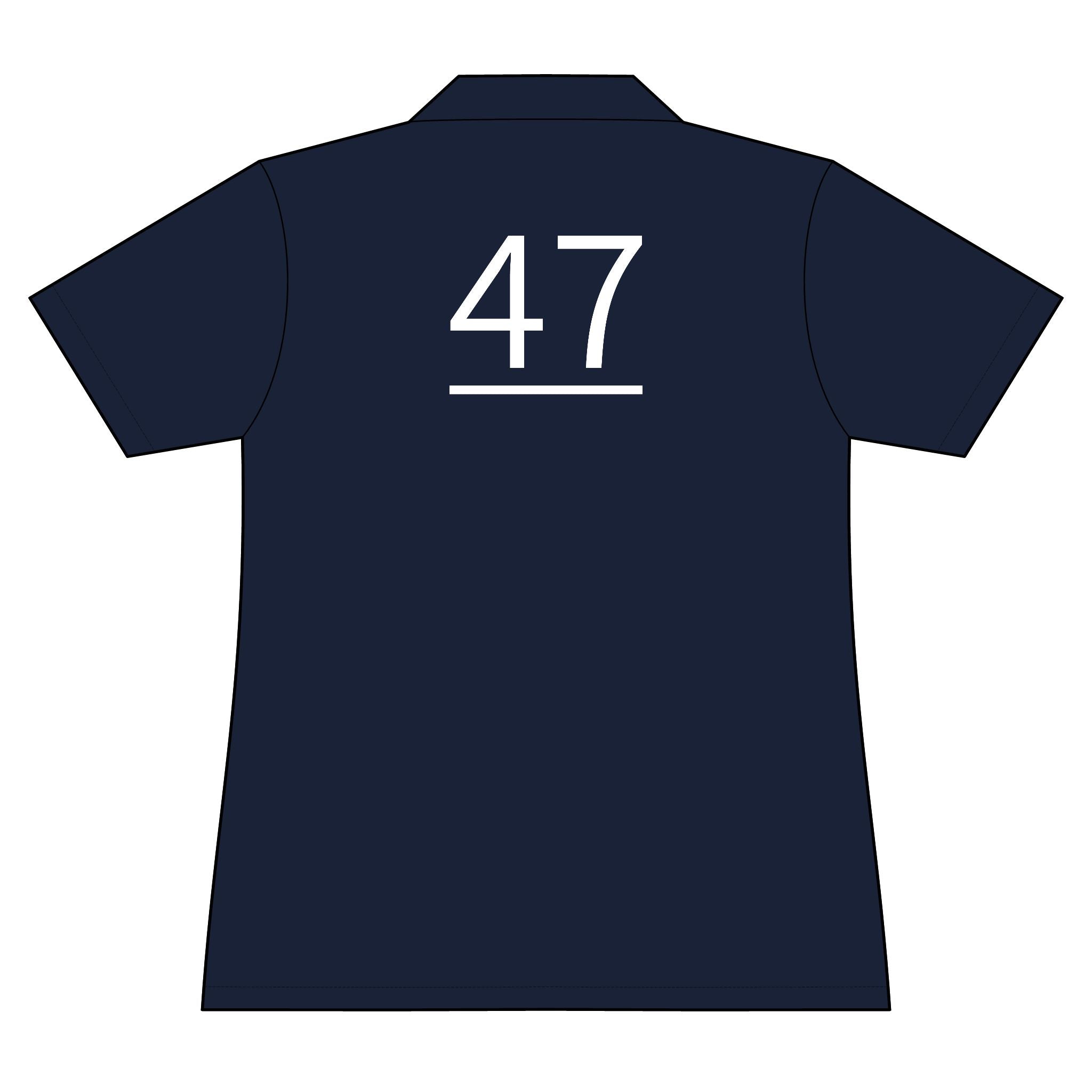 47th  Teammate: Team polo Shirt - Blue Ribbon - Daughter / Women's