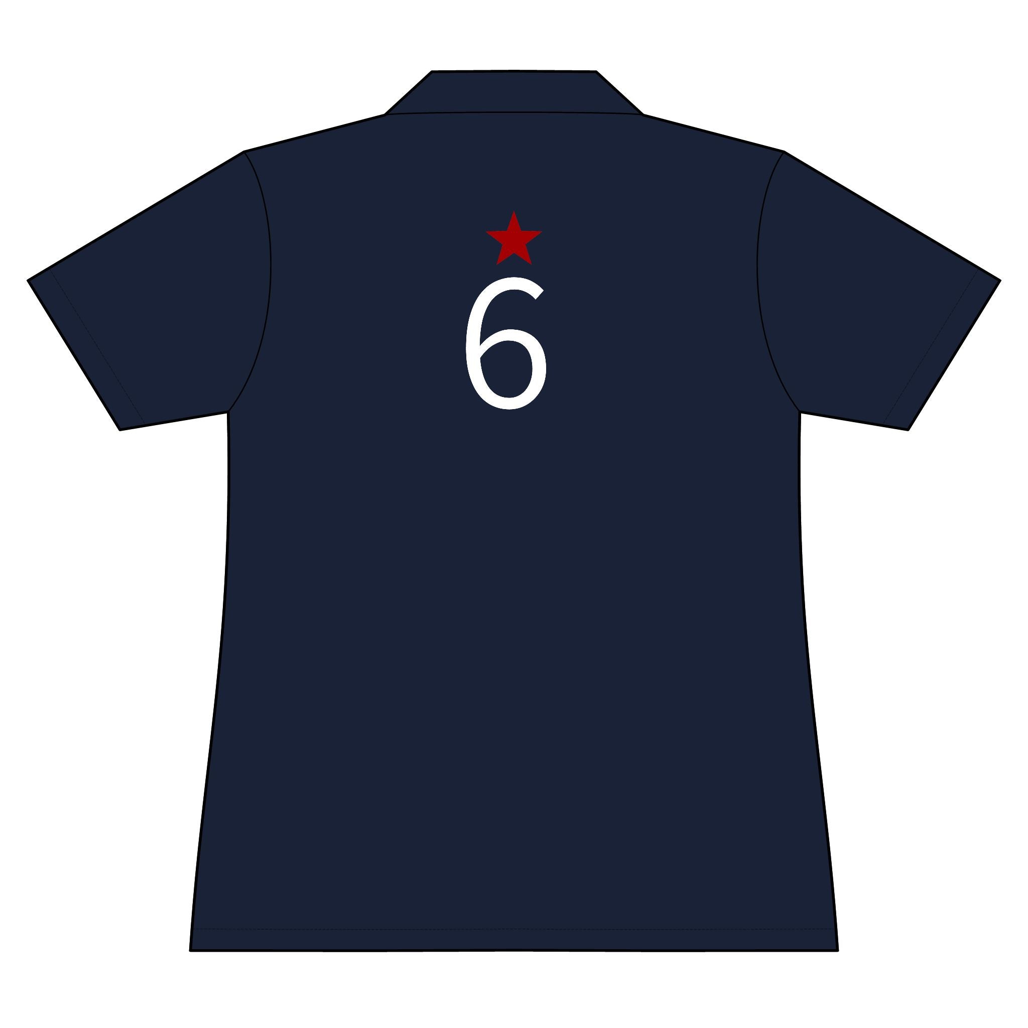 6*  I Miss You: Team polo Shirt - Blue Ribbon - Widow / Women's