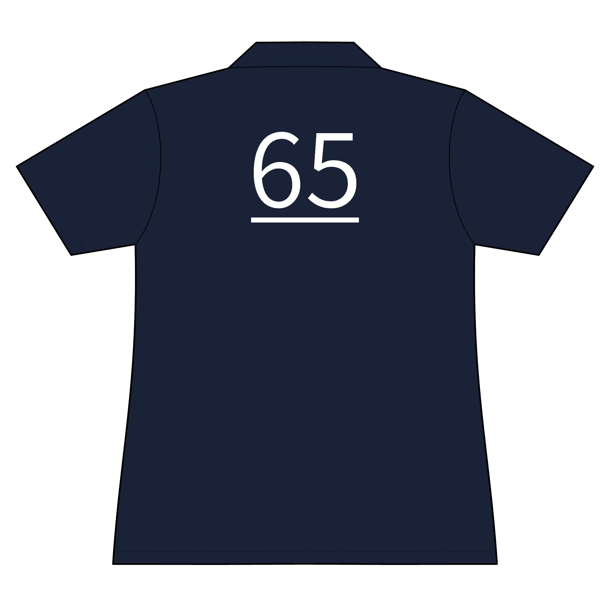 65th  Teammate: Team polo Shirt - Blue Ribbon - Daughter / Women's
