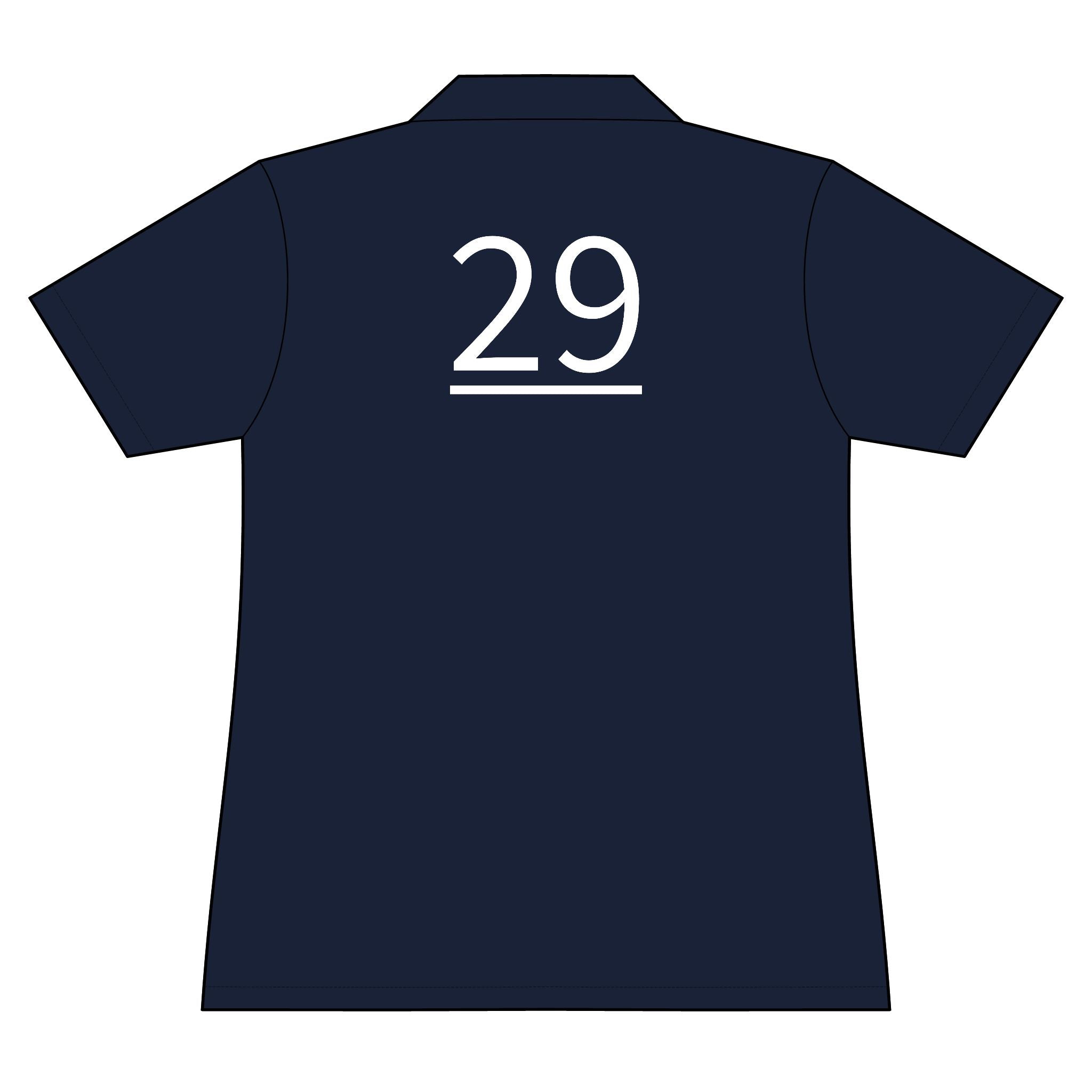 29th  Teammate: Team polo Shirt - Blue Ribbon - Daughter / Women's