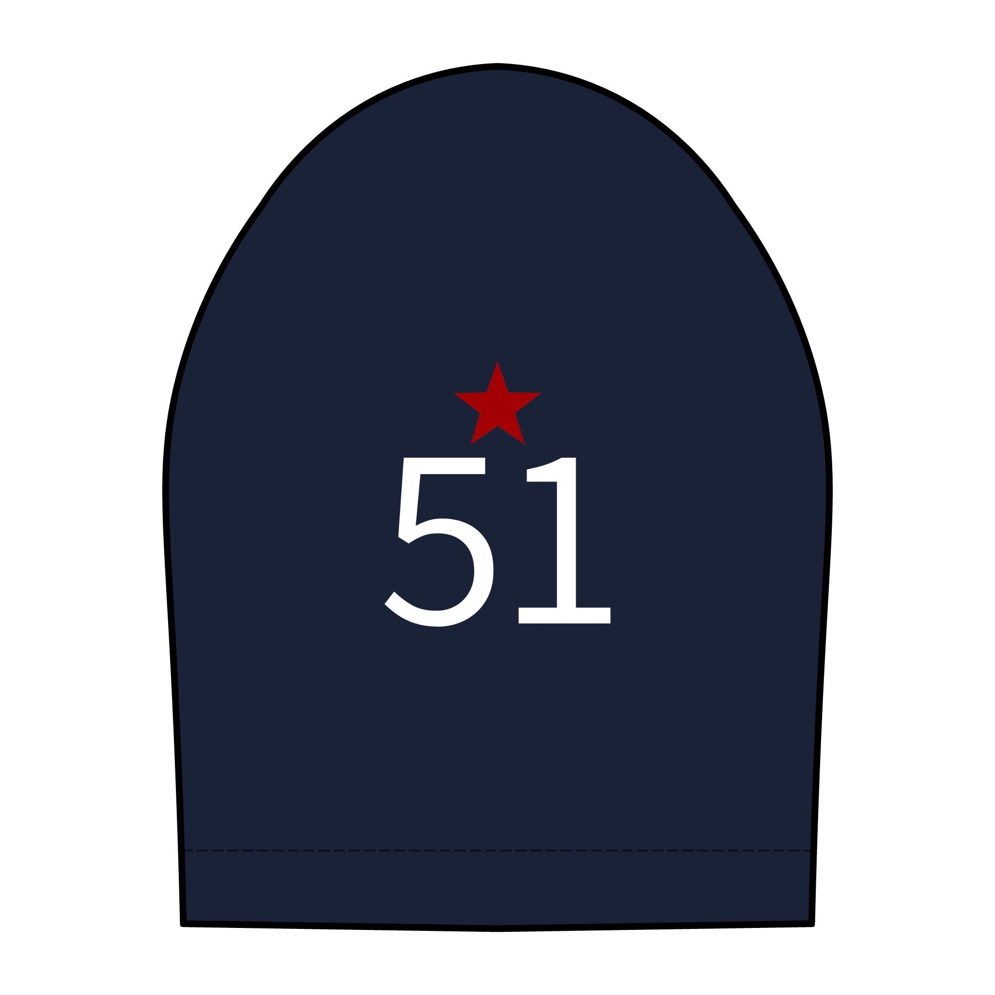 51*  I Miss You: Team polo Shirt - Blue Ribbon - Widow / Women's