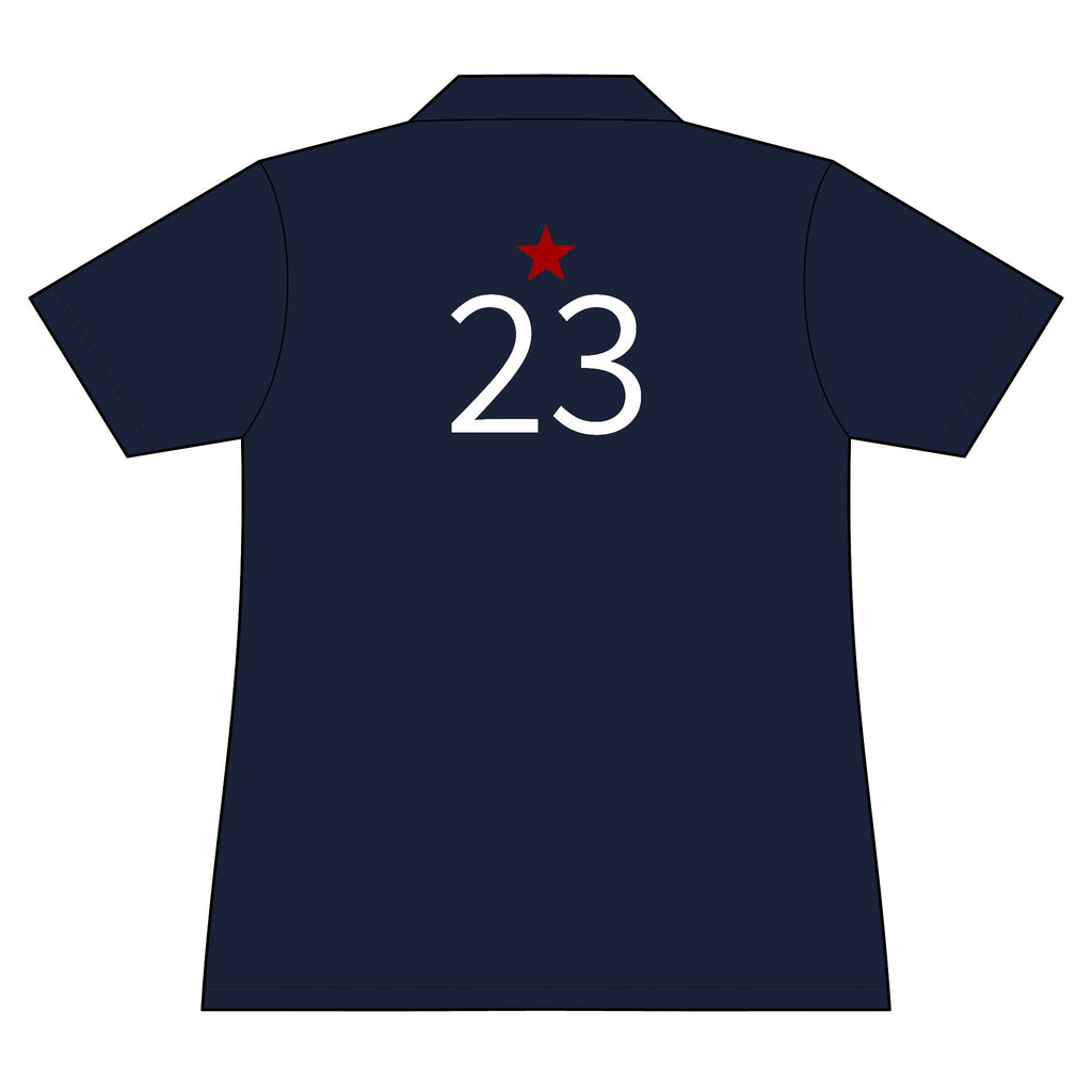 23*  I Miss You: Team polo Shirt - Blue Ribbon - Widow / Women's