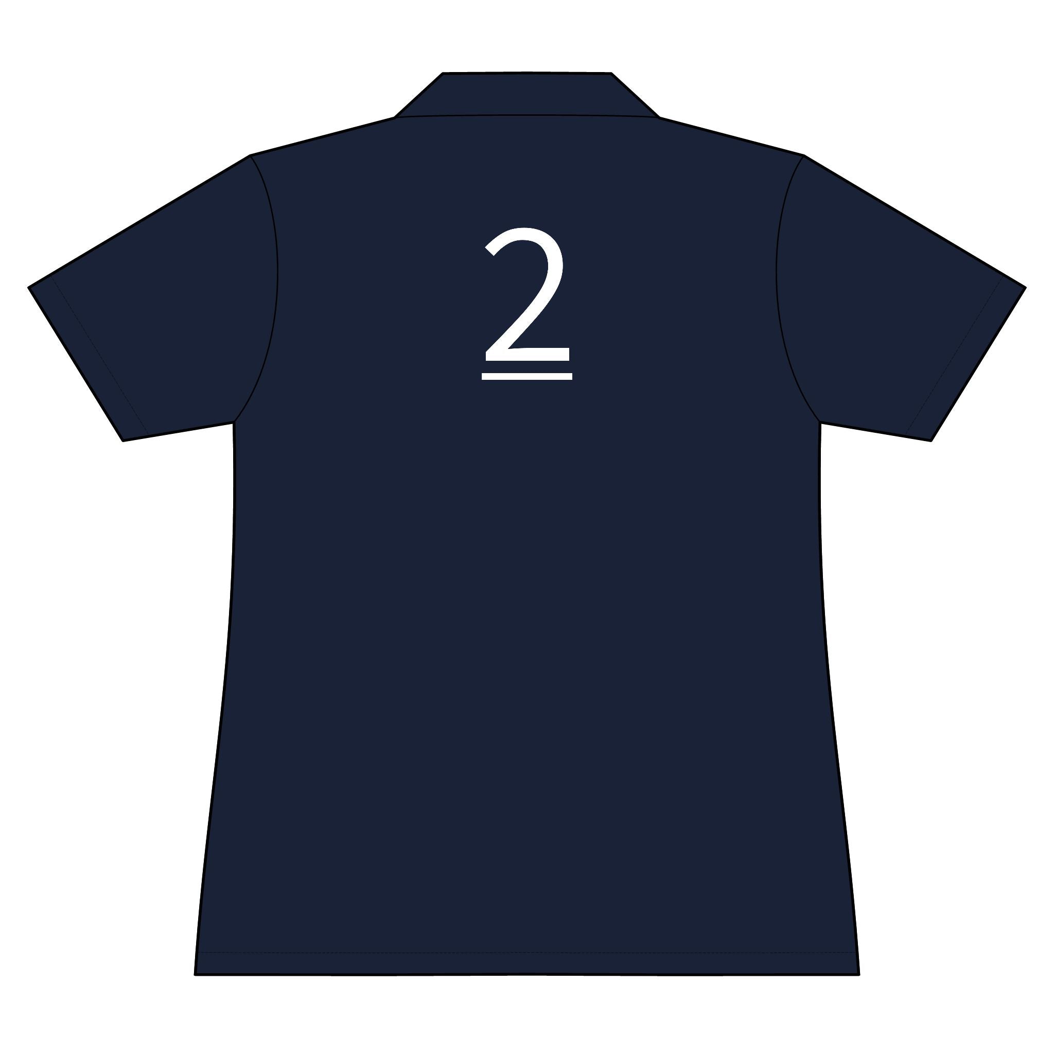 2nd  Teammate: Team polo Shirt - Blue Ribbon - Daughter / Women's