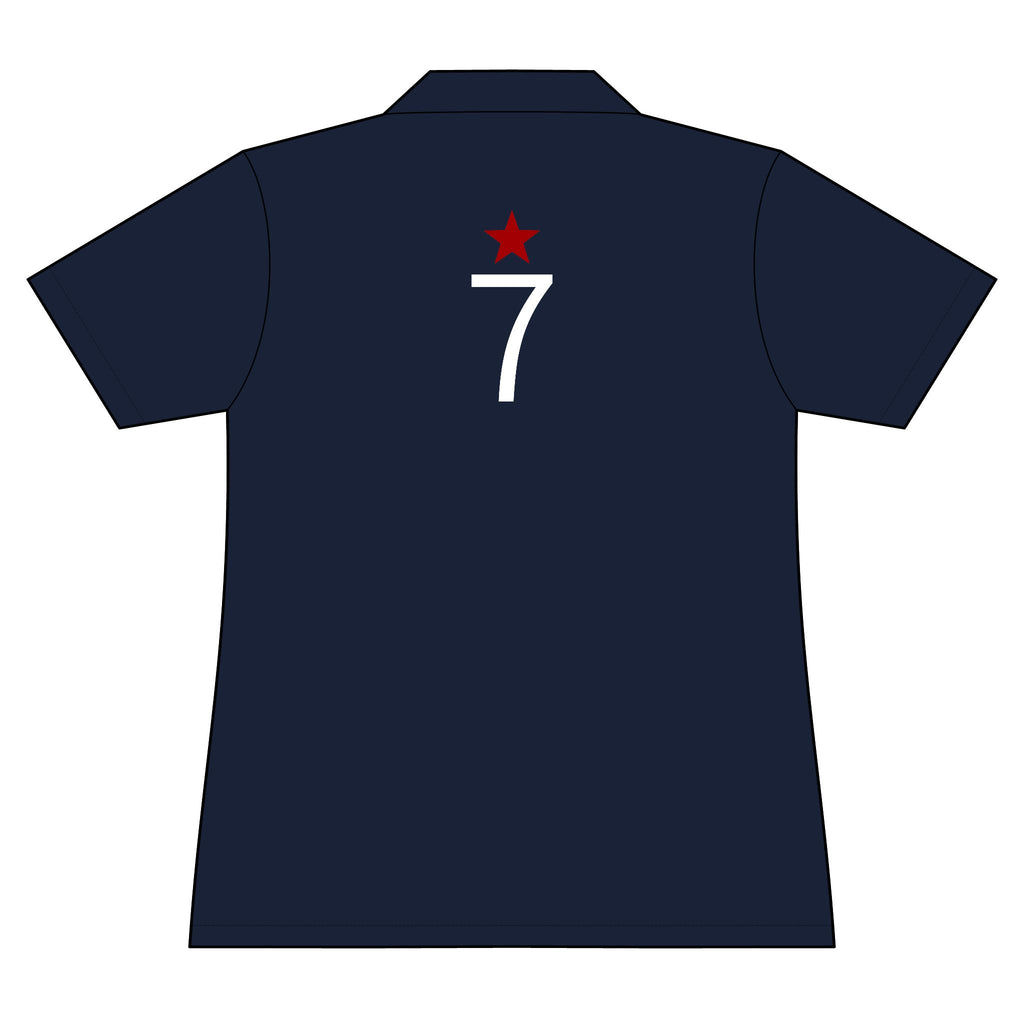 7*  I Miss You: Team polo Shirt - Blue Ribbon - Widow / Women's