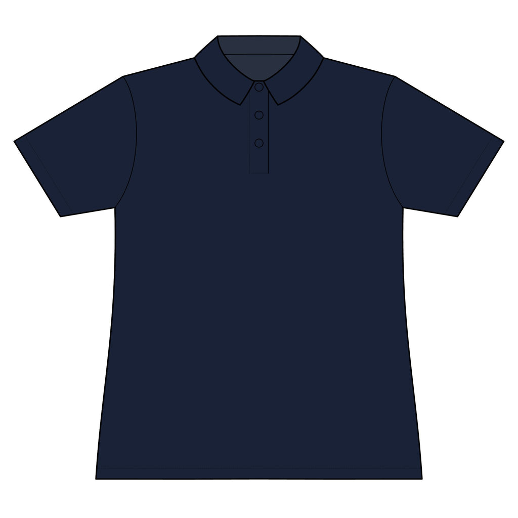 Just Married: Team polo Shirt - Blue Ribbon - Bride / Women's
