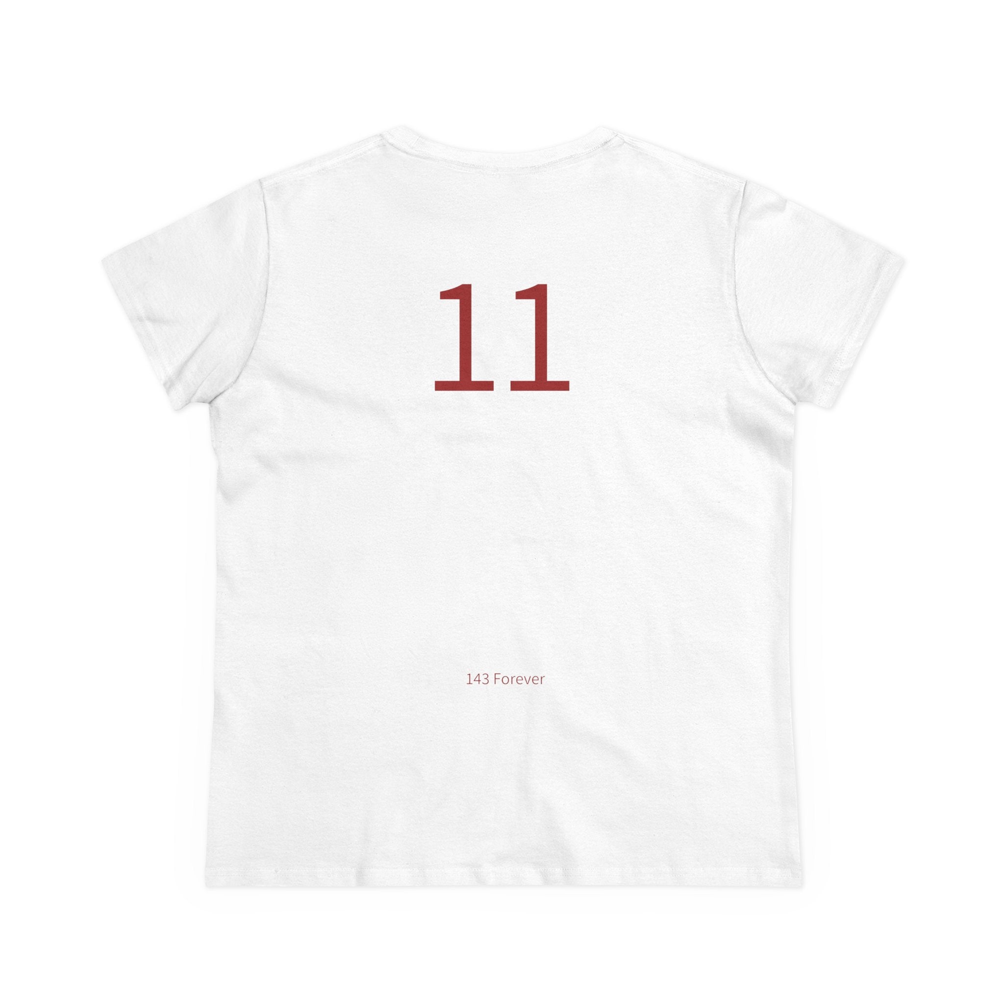 11th  Happy Anniversary: Team Shirt Short - Wife / Women's