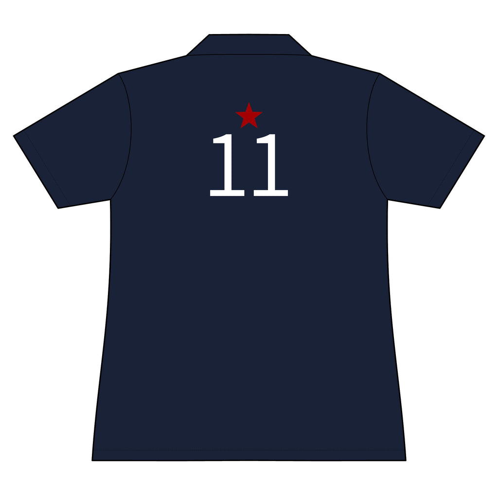 11*  I Miss You: Team polo Shirt - Blue Ribbon - Widow / Women's
