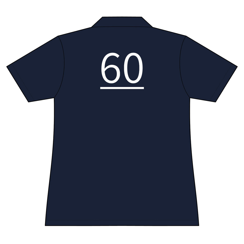 60th  Teammate: Team polo Shirt - Blue Ribbon - Daughter / Women's