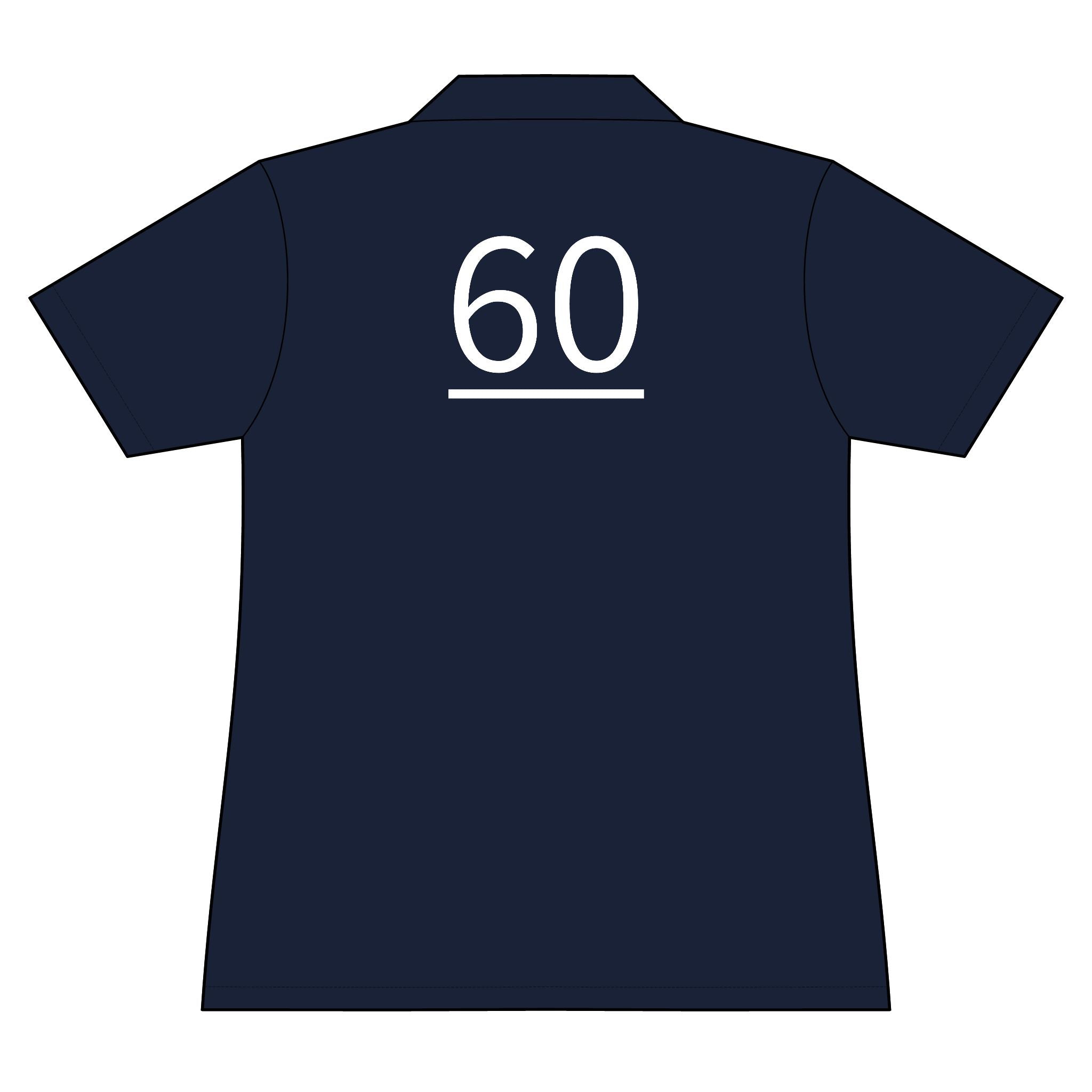 60th  Teammate: Team polo Shirt - Blue Ribbon - Daughter / Women's