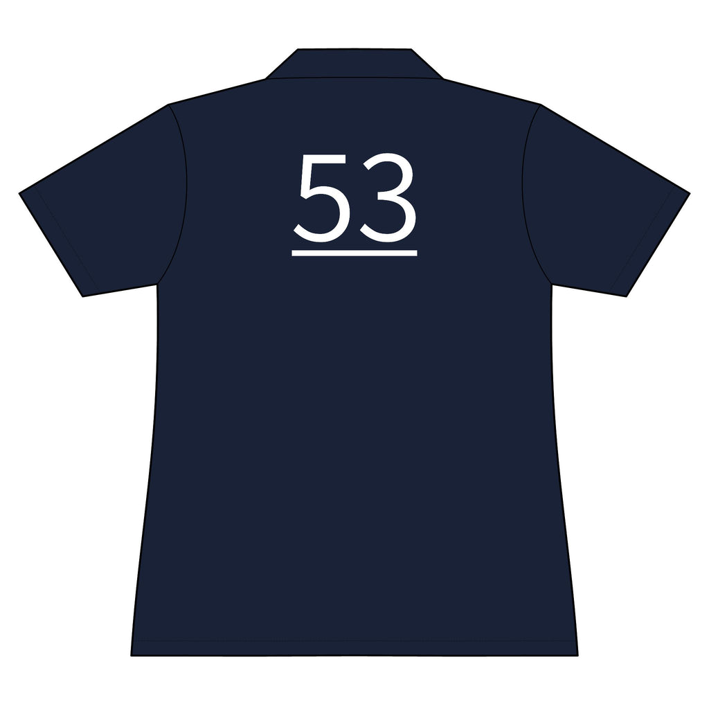 53rd  Teammate: Team polo Shirt - Blue Ribbon - Daughter / Women's