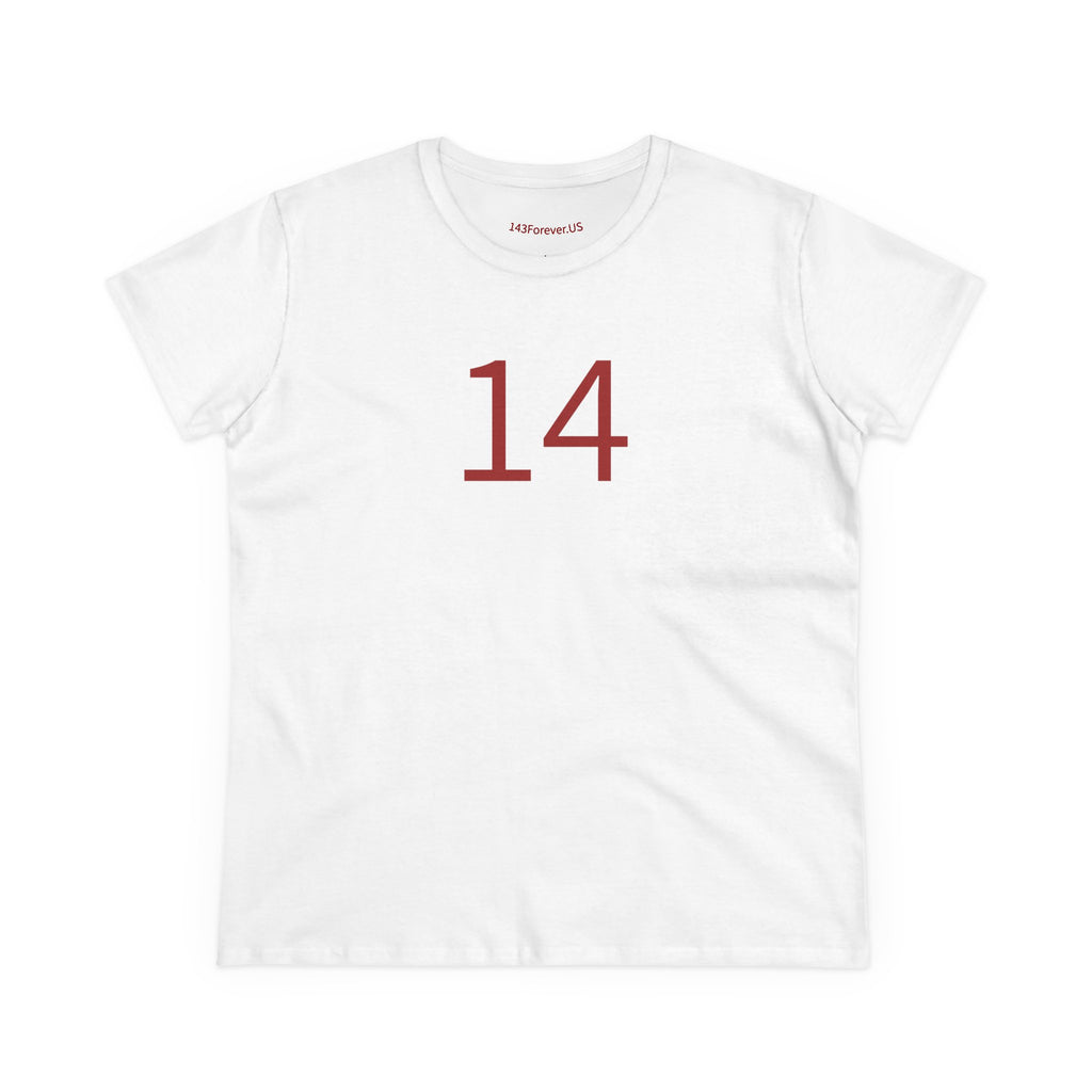 14th  Happy Anniversary: Team Shirt Short - Wife / Women's