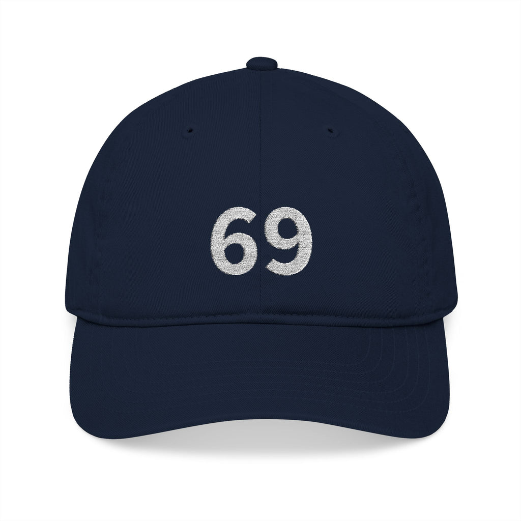 69TH  Happy Anniversary: Team Hat - Blue Ribbon - Husband / Men's
