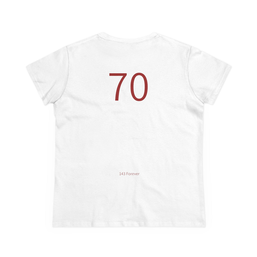 70th  Happy Anniversary: Team Shirt Short - Wife / Women's