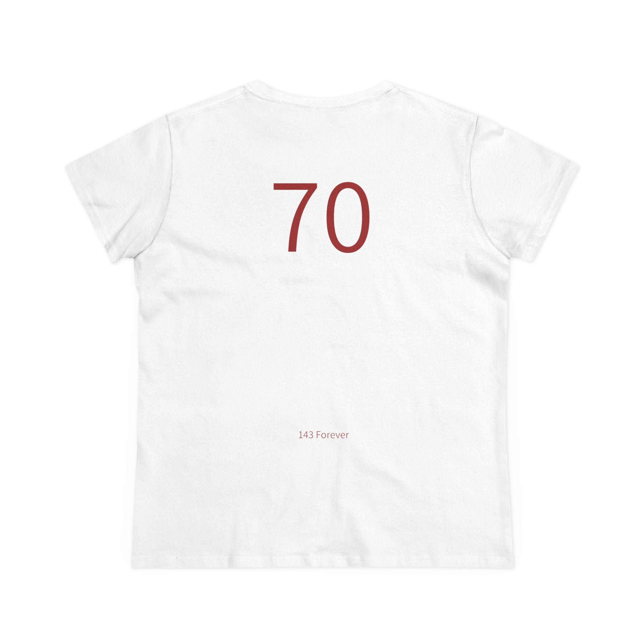 70th  Happy Anniversary: Team Shirt Short - Wife / Women's