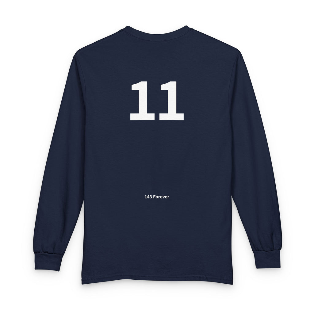 11TH  Happy Anniversary:  Team Shirt Long - Husband / Men's