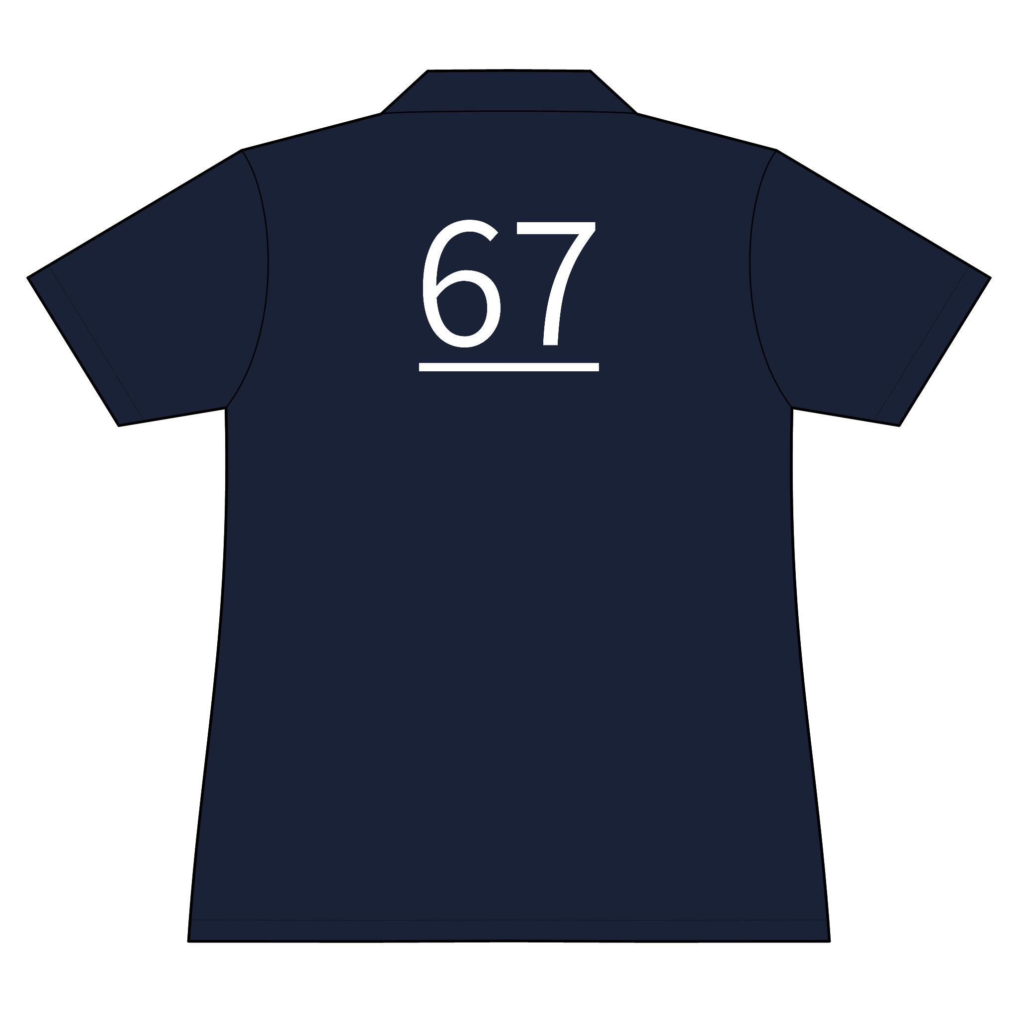 67th  Teammate: Team polo Shirt - Blue Ribbon - Daughter / Women's