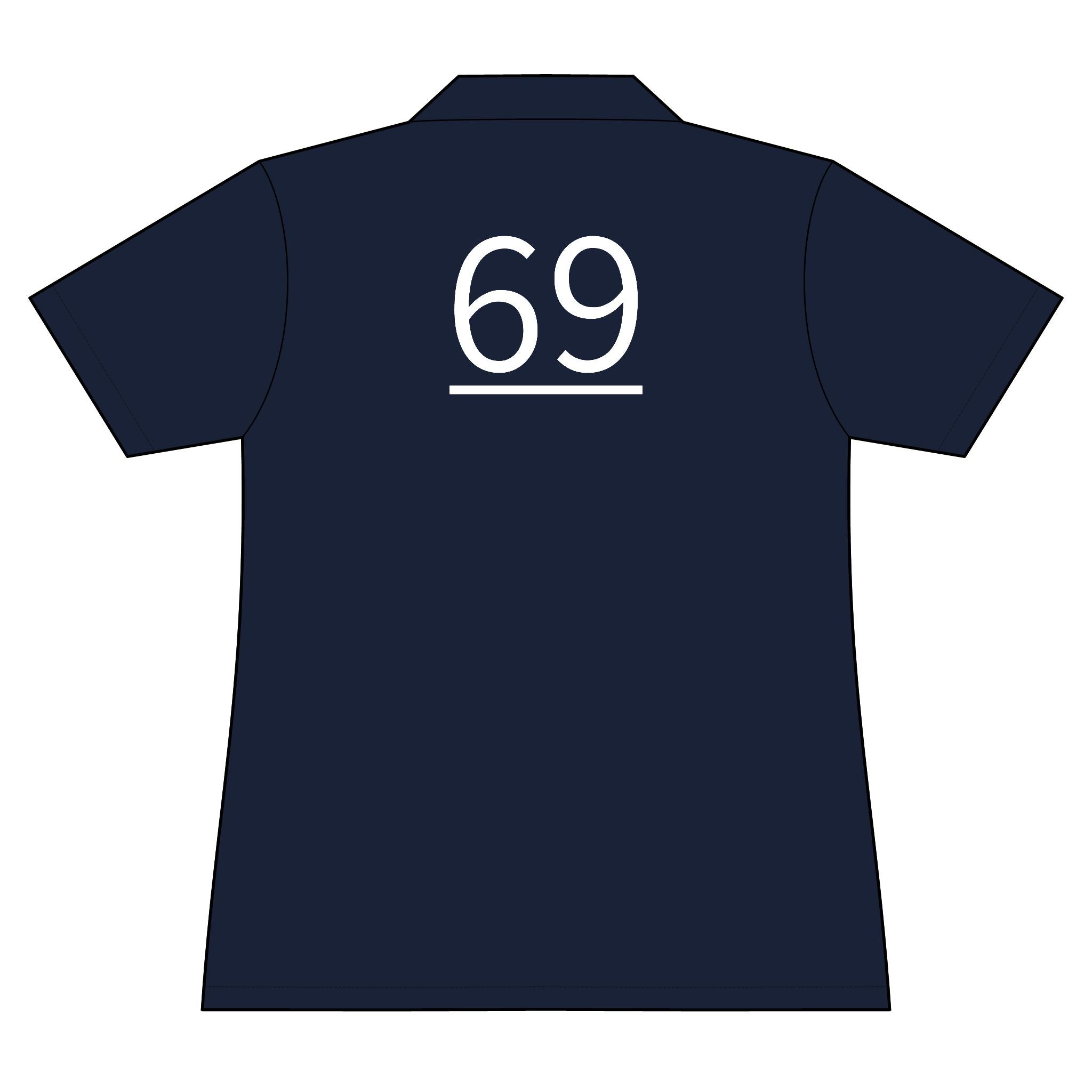 69th  Teammate: Team polo Shirt - Blue Ribbon - Daughter / Women's