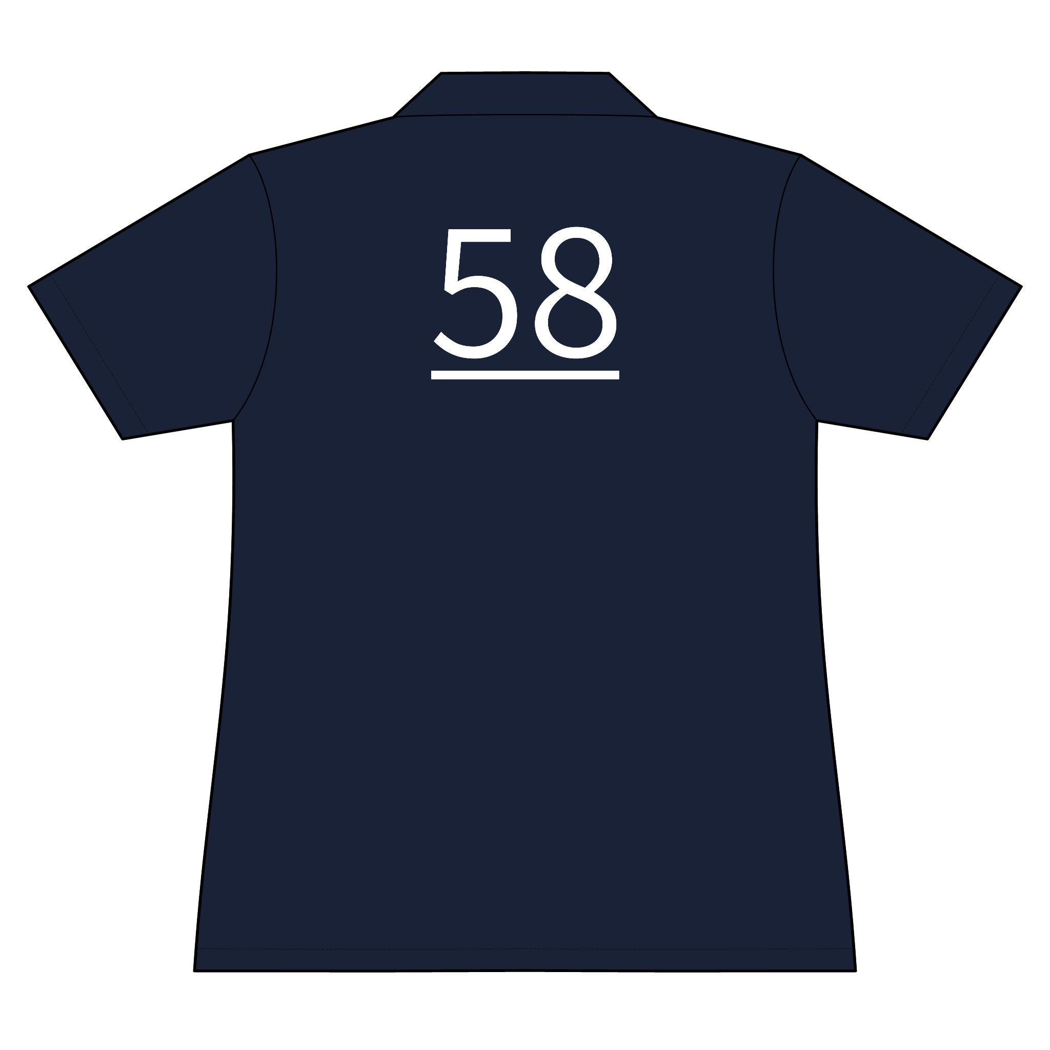 58th  Teammate: Team polo Shirt - Blue Ribbon - Daughter / Women's