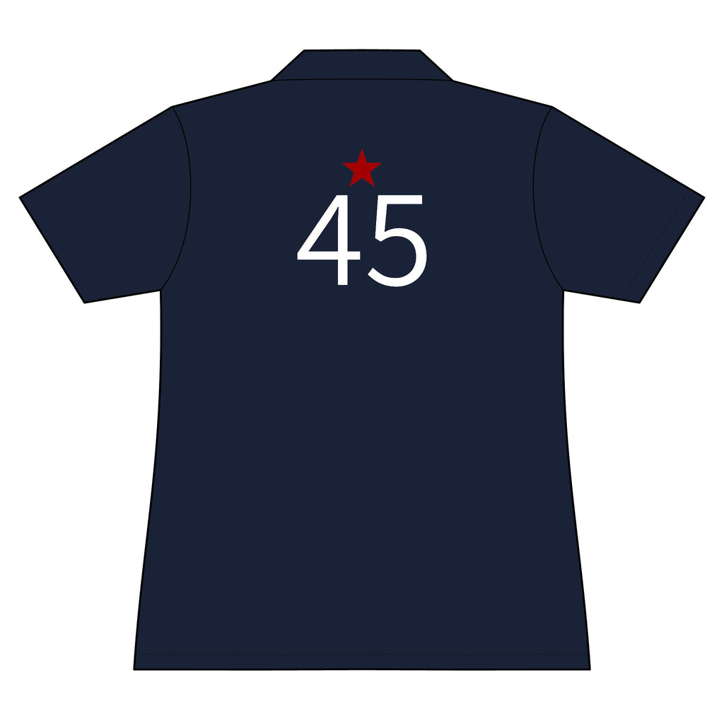 45*  I Miss You: Team polo Shirt - Blue Ribbon - Widow / Women's