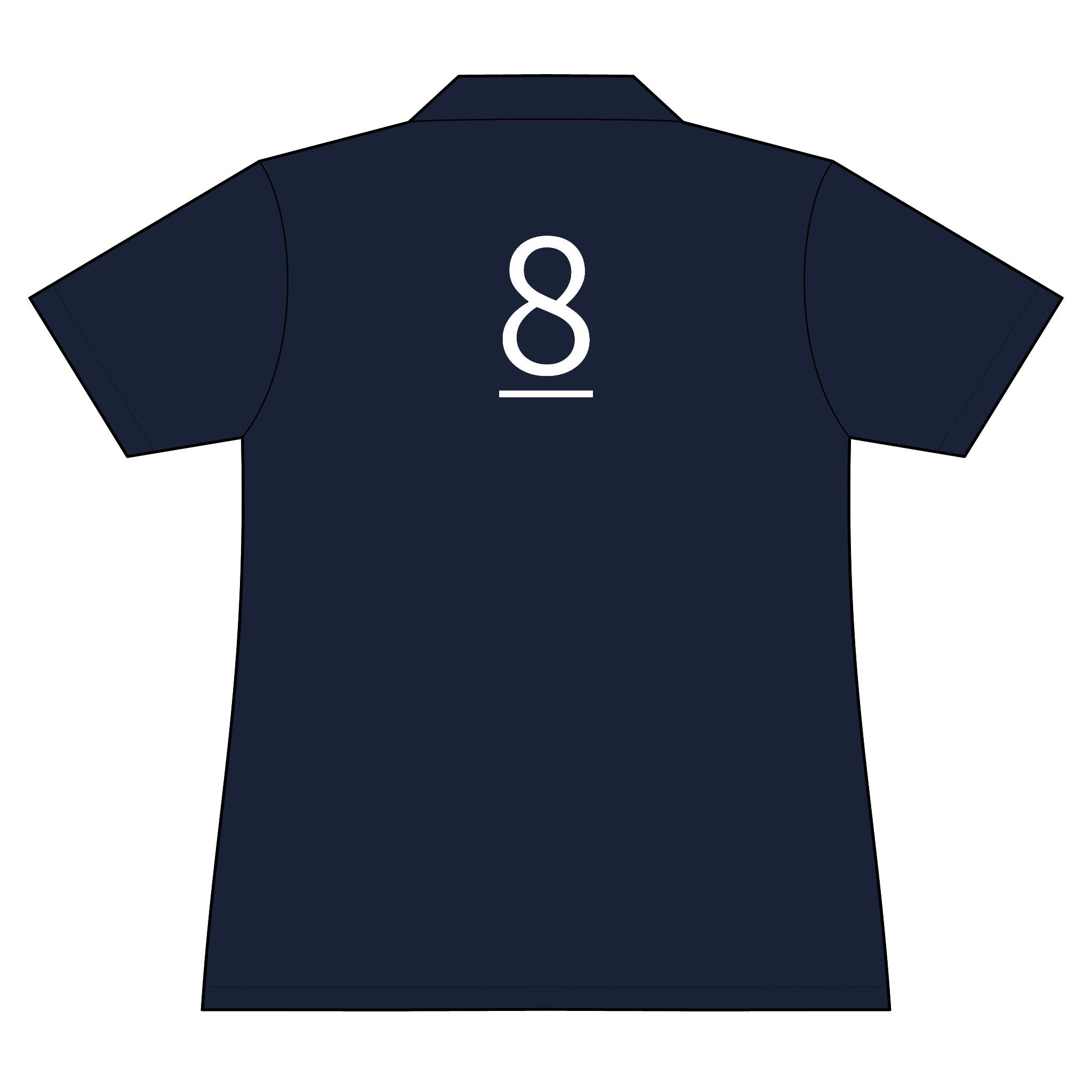 8th  Teammate: Team polo Shirt - Blue Ribbon - Daughter / Women's