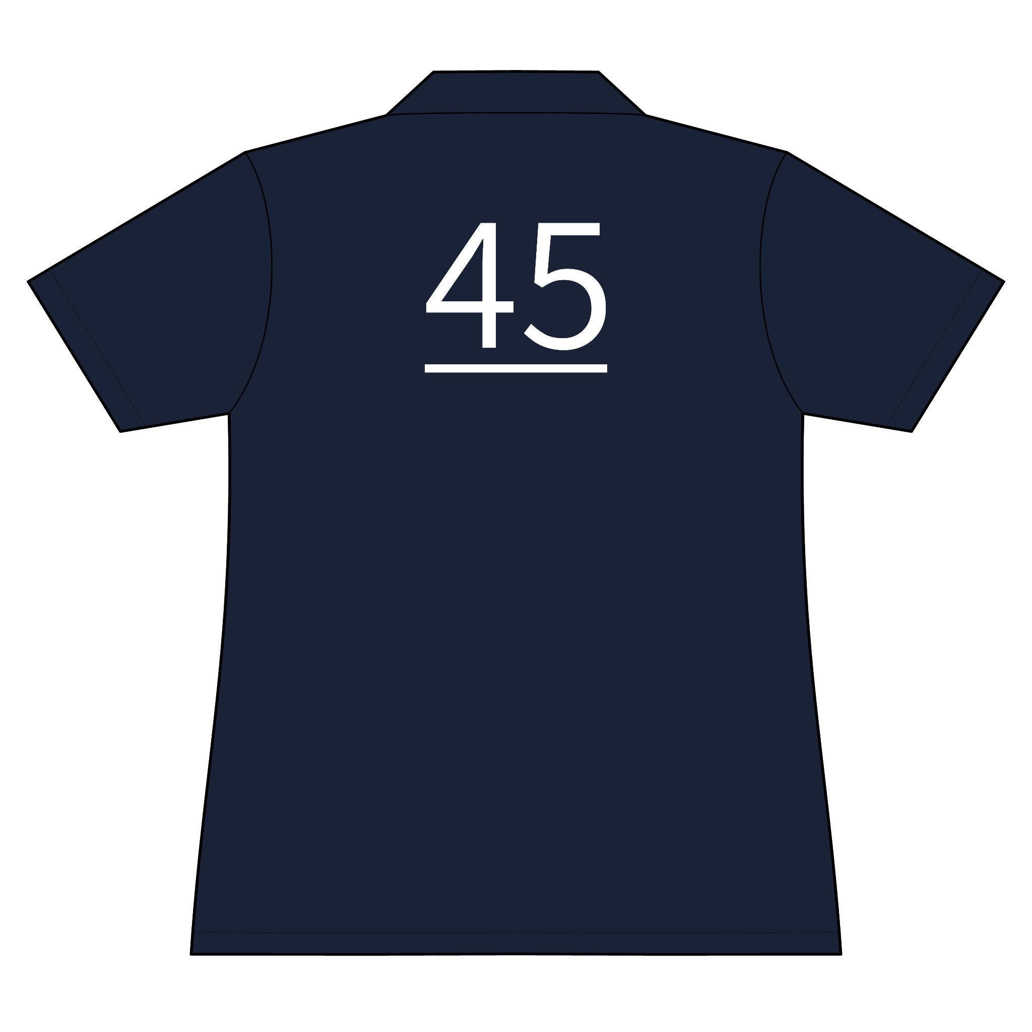 45th  Teammate: Team polo Shirt - Blue Ribbon - Daughter / Women's