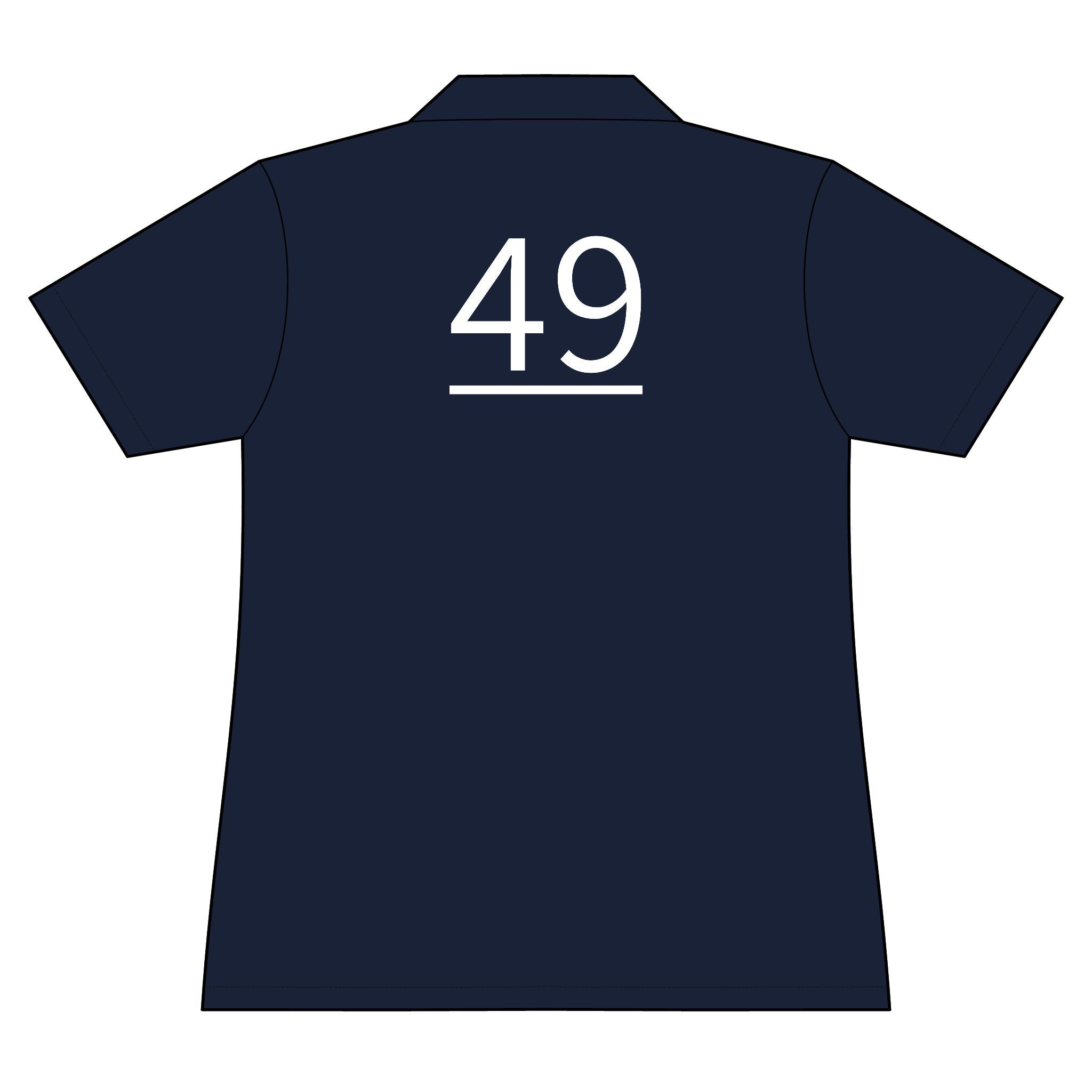 49th  Teammate: Team polo Shirt - Blue Ribbon - Daughter / Women's