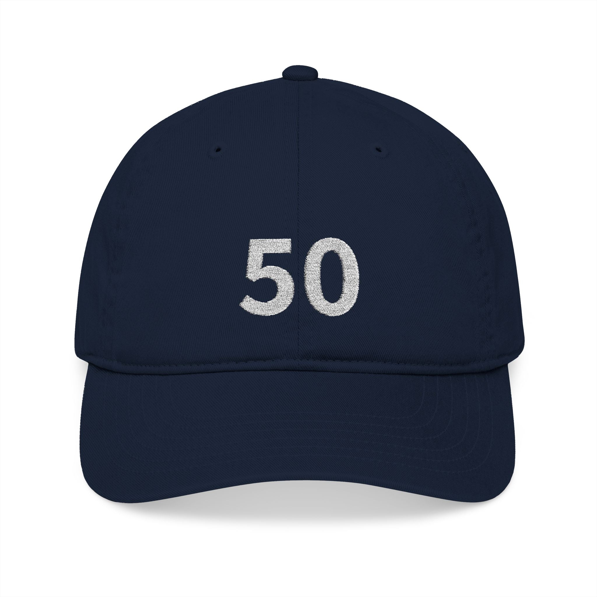 50TH  Happy Anniversary: Team Hat - Blue Ribbon - Husband / Men's