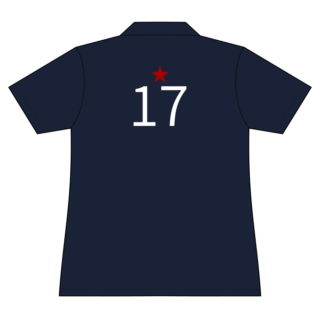 17*  I Miss You: Team polo Shirt - Blue Ribbon - Widow / Women's