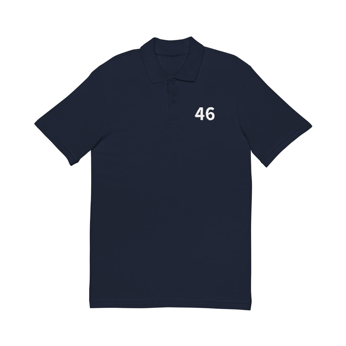 46TH  Happy Anniversary:  Team polo Shirt - Blue Ribbon - Husband / Men's