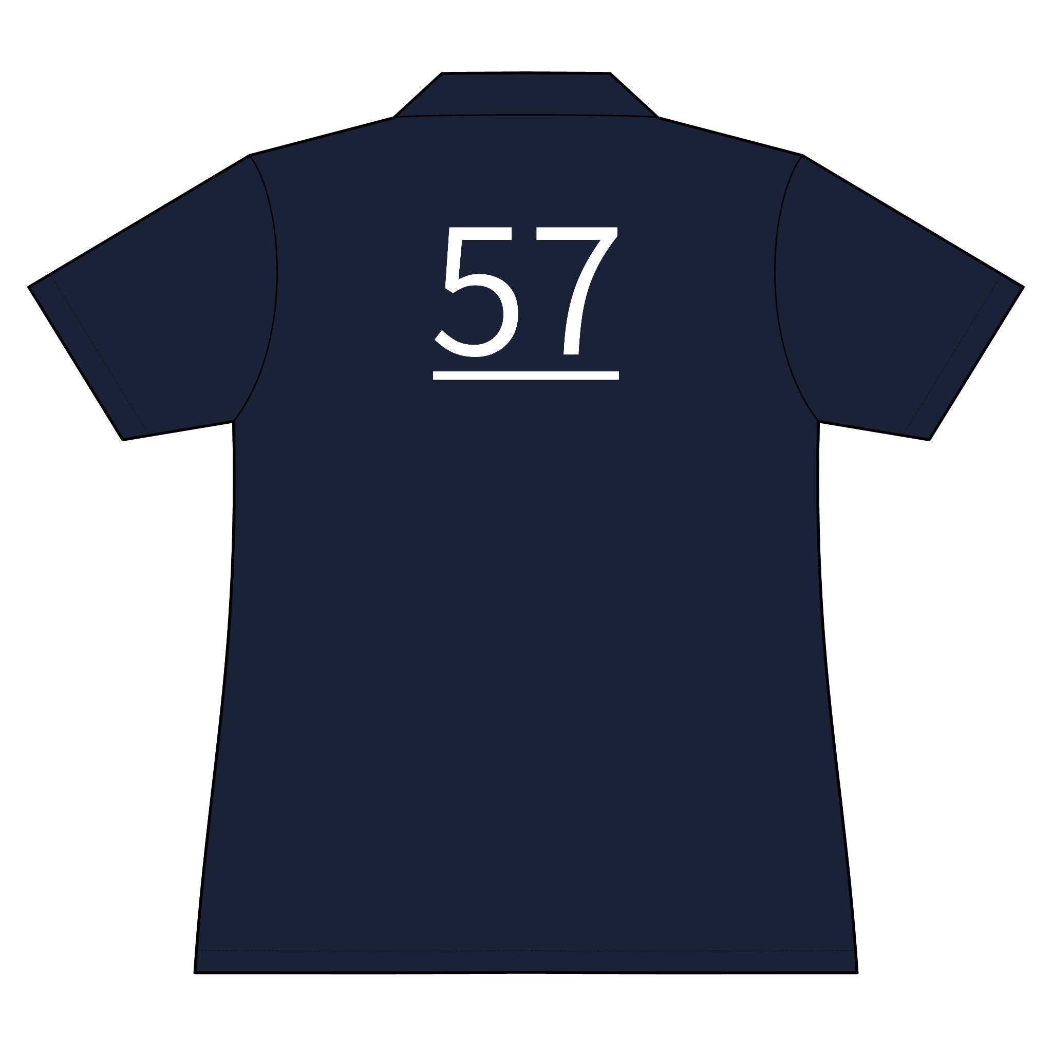 57th  Teammate: Team polo Shirt - Blue Ribbon - Daughter / Women's