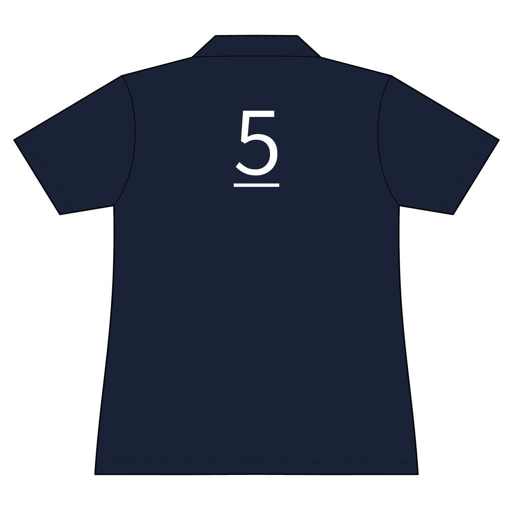 5th  Teammate: Team polo Shirt - Blue Ribbon - Daughter / Women's