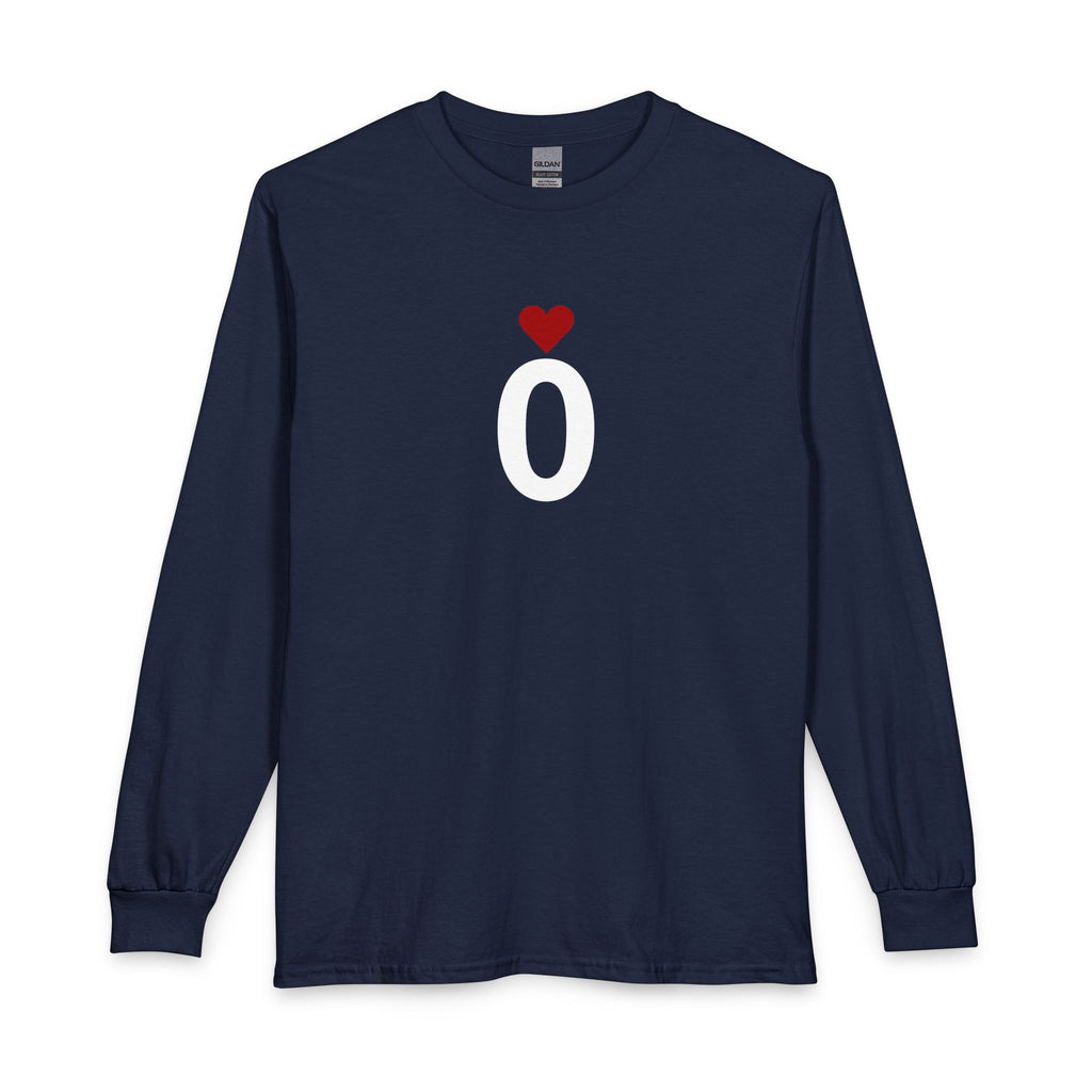 Just Married:  Team Shirt Long - Blue Ribbon - Groom / Men's
