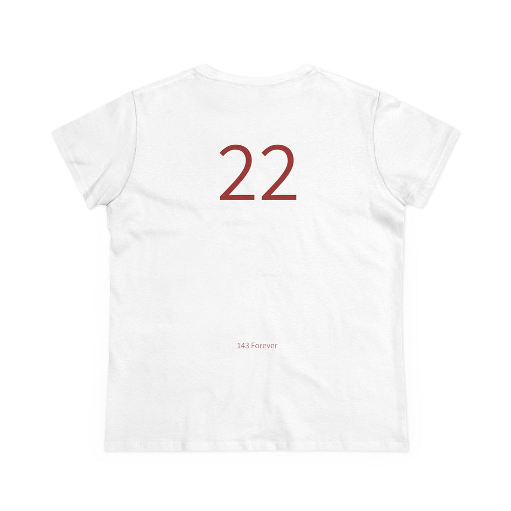 22nd  Happy Anniversary: Team Shirt Short - Wife / Women's