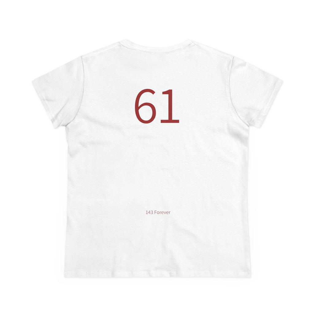 61st  Happy Anniversary: Team Shirt Short - Wife / Women's