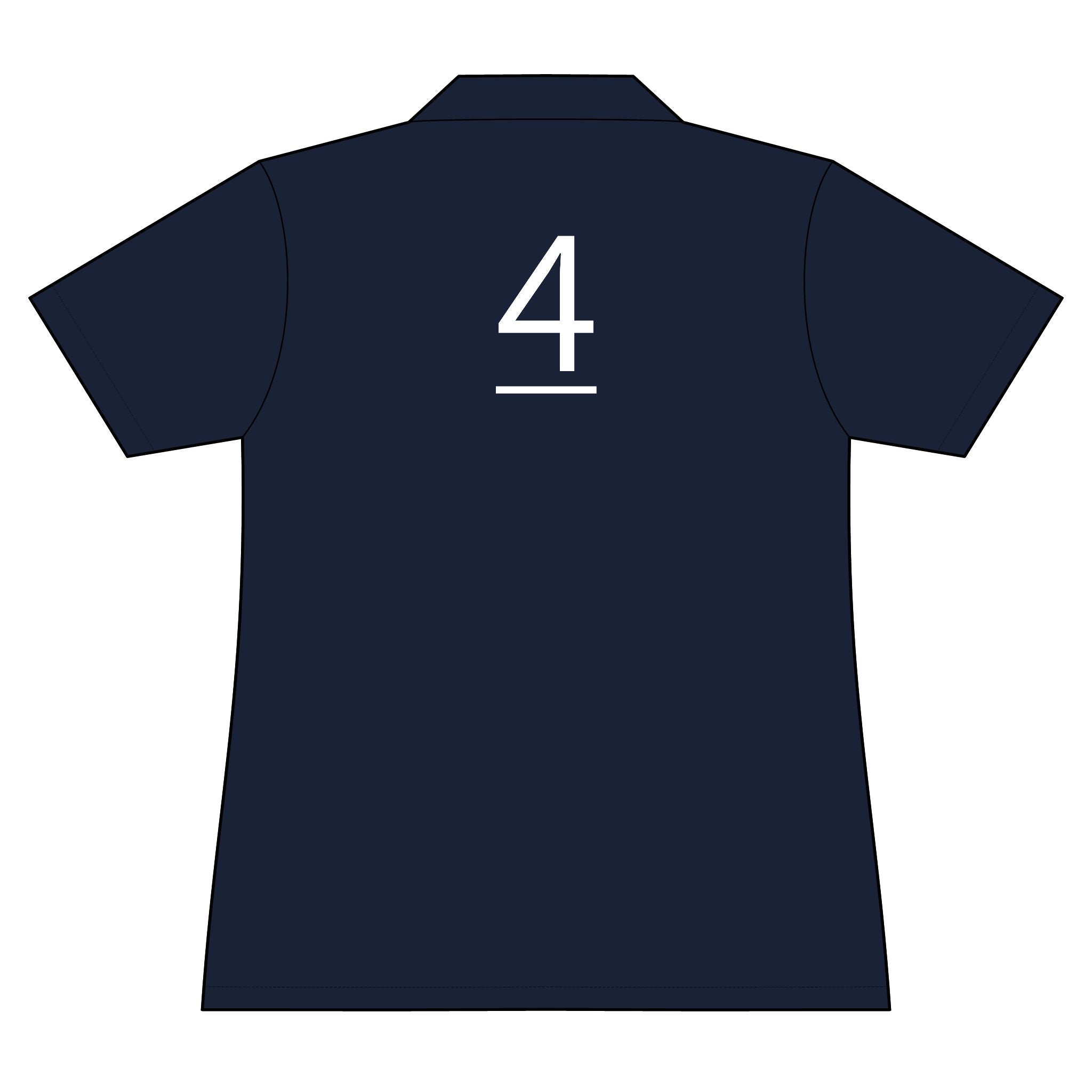4th  Teammate: Team polo Shirt - Blue Ribbon - Daughter / Women's