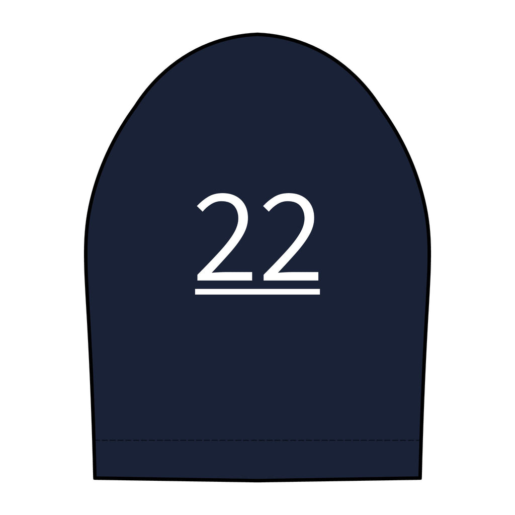 22nd  Teammate: Team polo Shirt - Blue Ribbon - Daughter / Women's