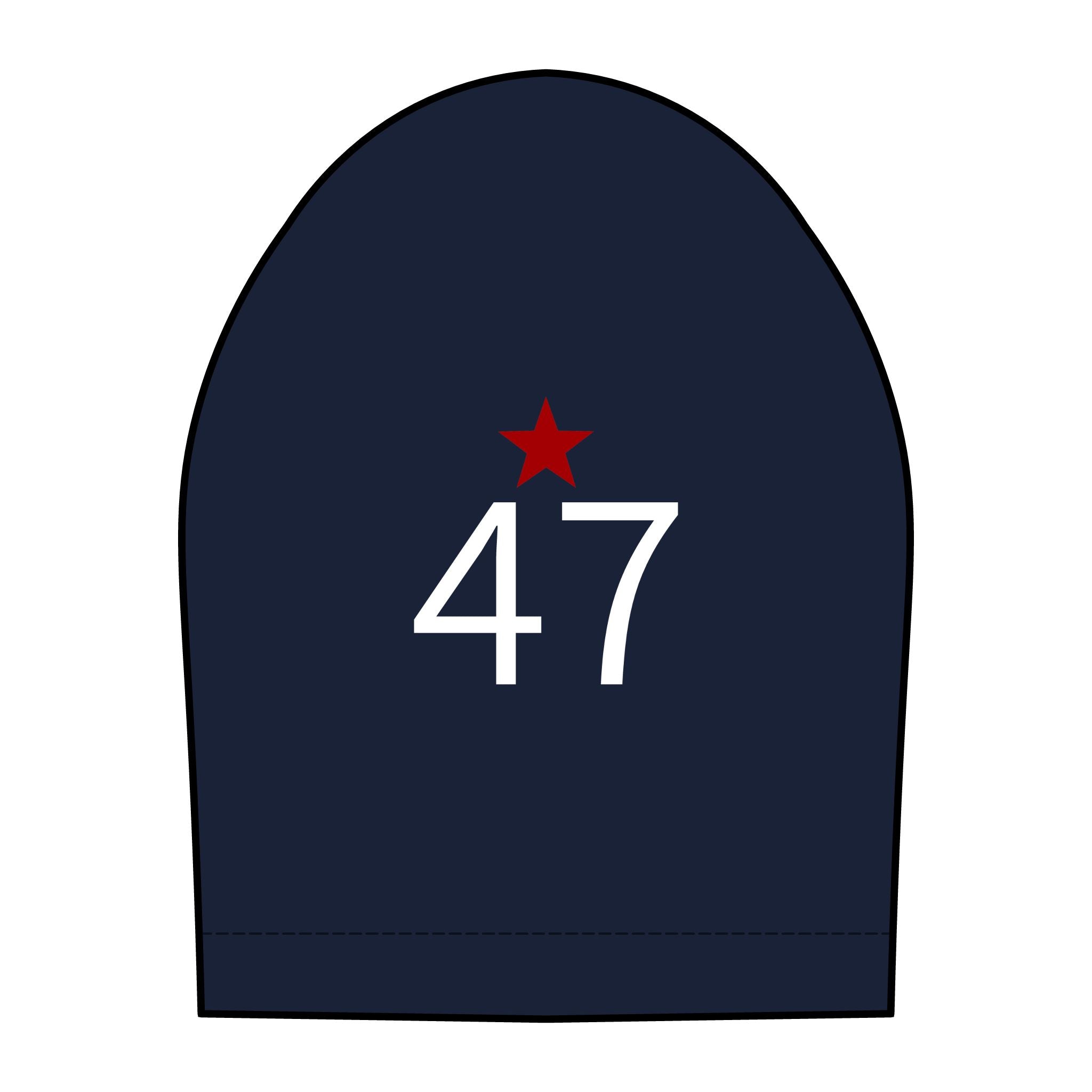 47*  I Miss You: Team polo Shirt - Blue Ribbon - Widow / Women's