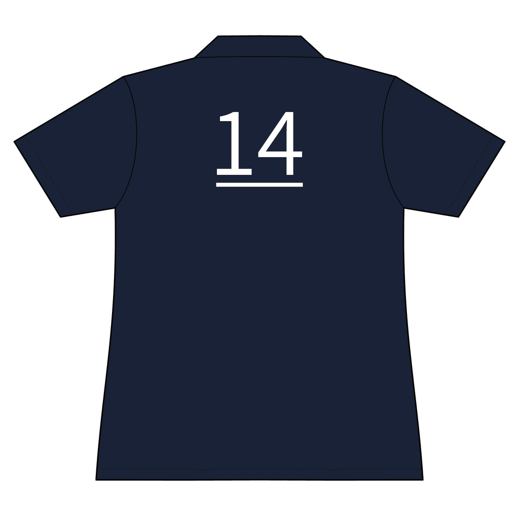 14th  Teammate: Team polo Shirt - Blue Ribbon - Daughter / Women's