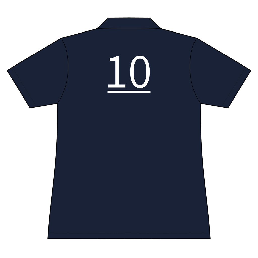 10th  Teammate: Team polo Shirt - Blue Ribbon - Daughter / Women's