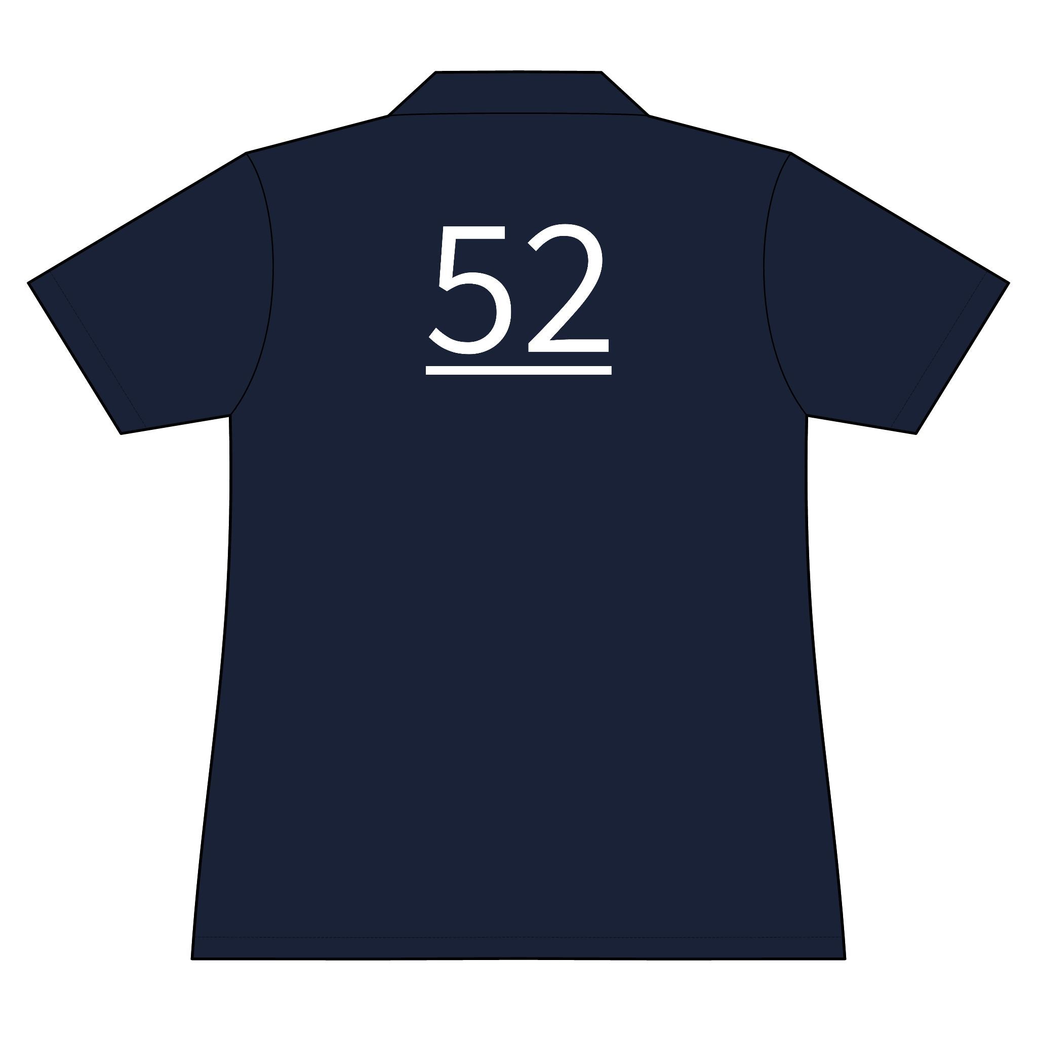 52nd  Teammate: Team polo Shirt - Blue Ribbon - Daughter / Women's