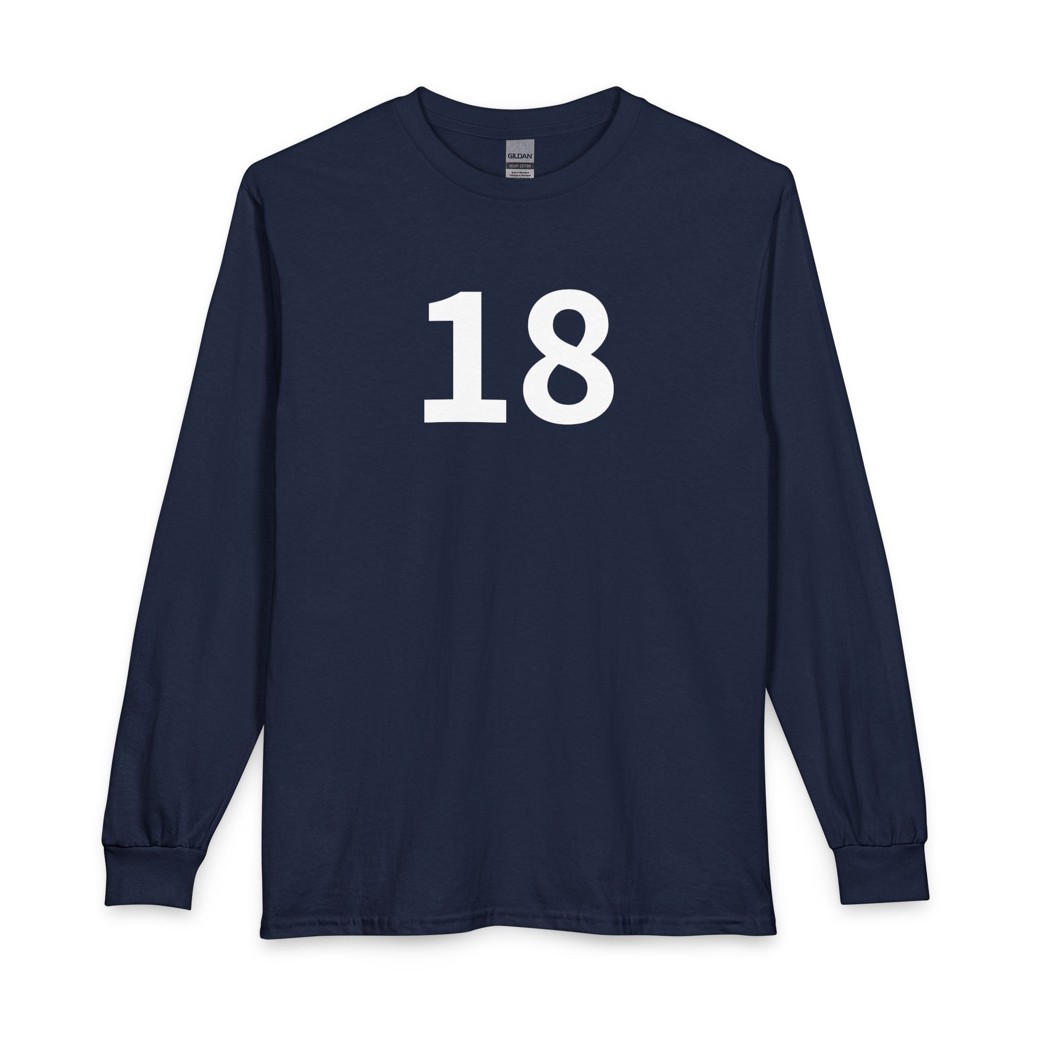 18TH  Happy Anniversary:  Team Shirt Long - Husband / Men's