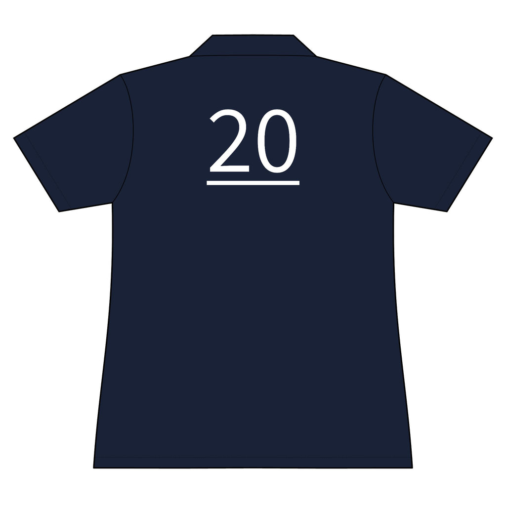 20th  Teammate: Team polo Shirt - Blue Ribbon - Daughter / Women's