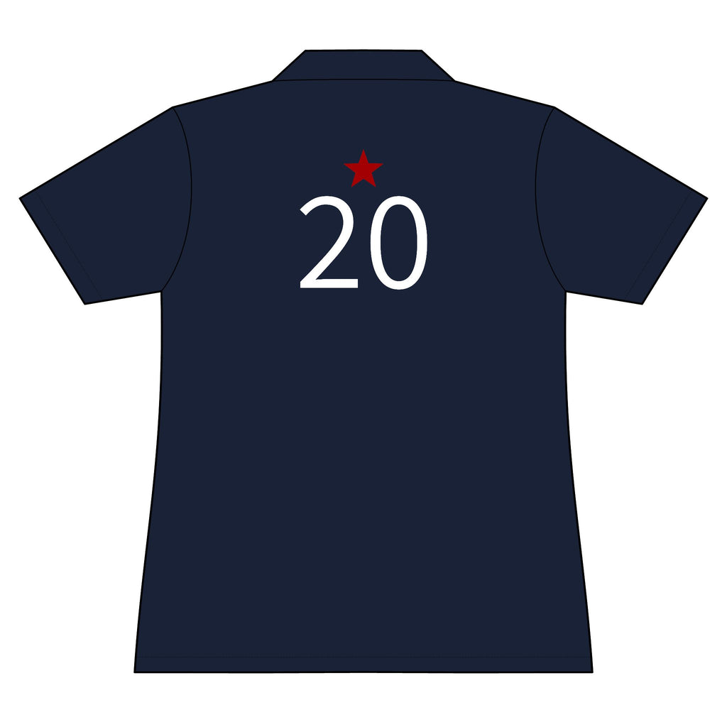 20*  I Miss You: Team polo Shirt - Blue Ribbon - Widow / Women's