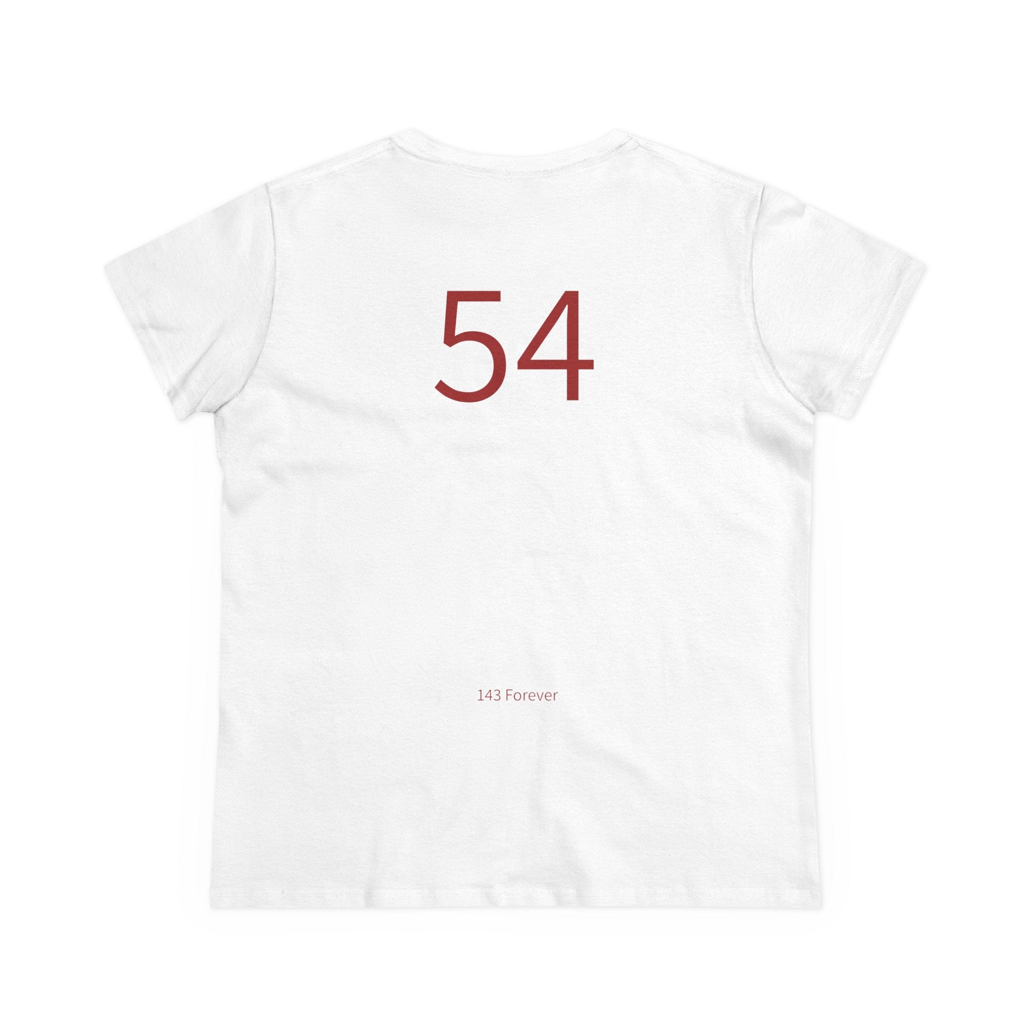 54th  Happy Anniversary: Team Shirt Short - Wife / Women's