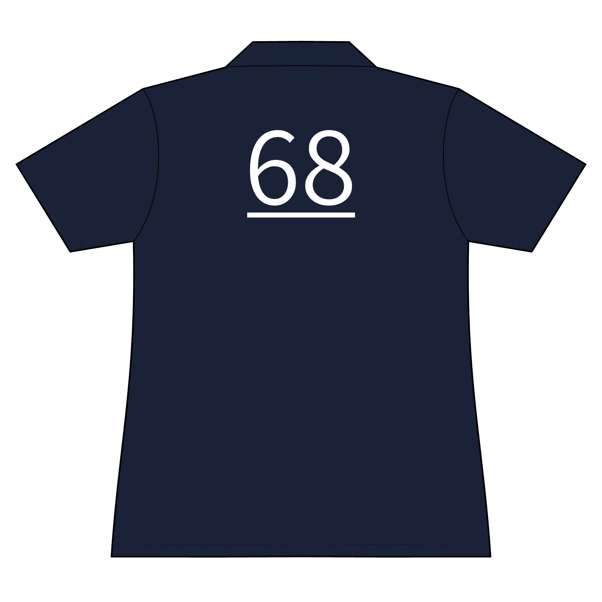 68th  Teammate: Team polo Shirt - Blue Ribbon - Daughter / Women's