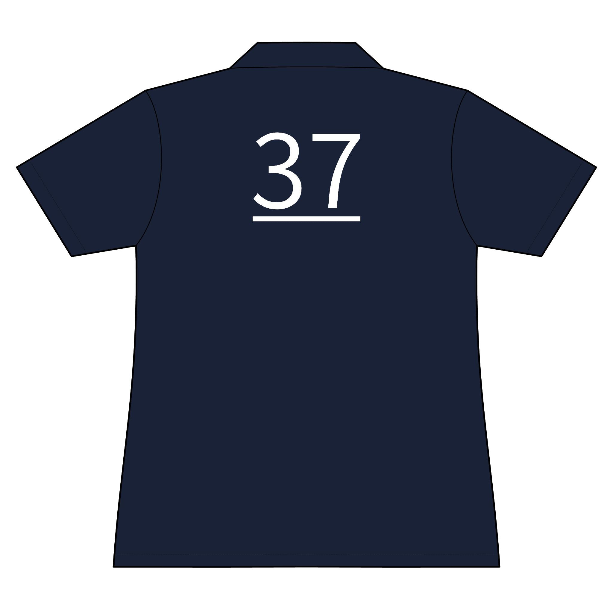37th  Teammate: Team polo Shirt - Blue Ribbon - Daughter / Women's
