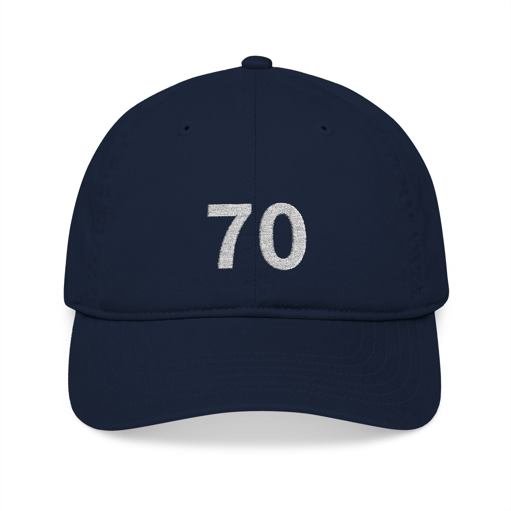 70TH  Happy Anniversary: Team Hat - Blue Ribbon - Husband / Men's