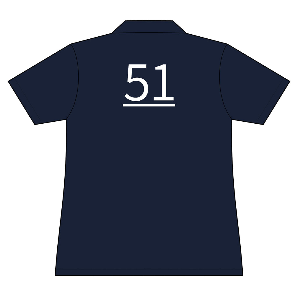51st  Teammate: Team polo Shirt - Blue Ribbon - Daughter / Women's