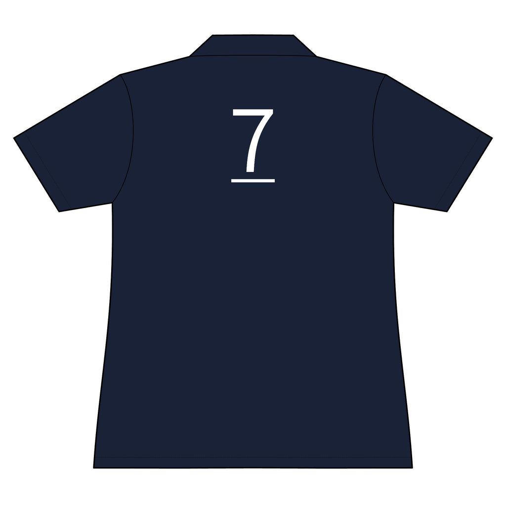 7th  Teammate: Team polo Shirt - Blue Ribbon - Daughter / Women's