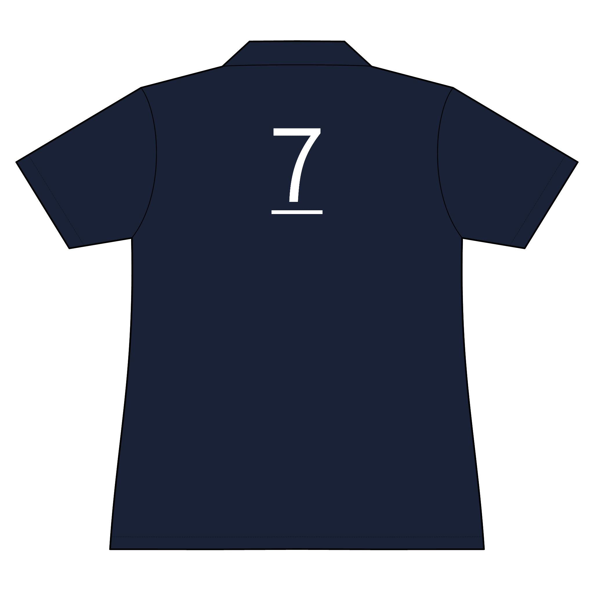 7th  Teammate: Team polo Shirt - Blue Ribbon - Daughter / Women's